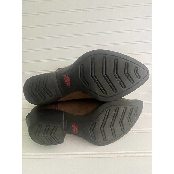 Justin Buck Mens Buck Brown Leather Cowboy Western Boots 8.5B - Picture 13 of 13